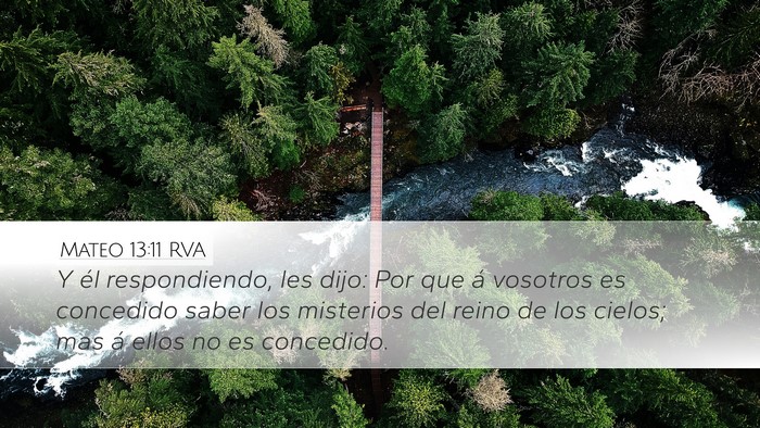 Mateo 13:11 RVA Bible Verse Image