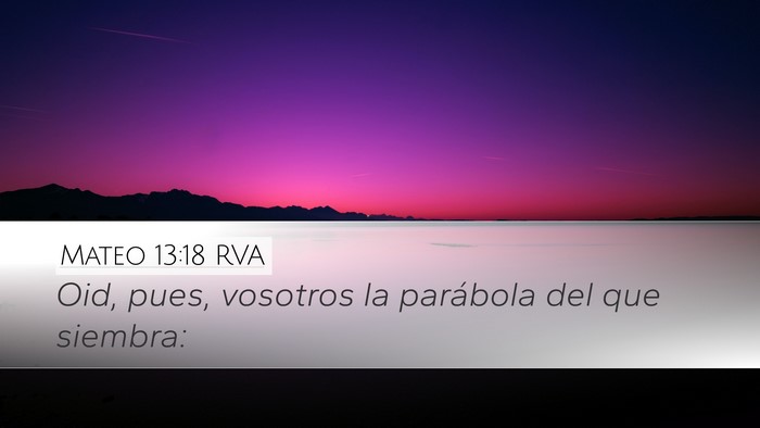 Mateo 13:18 RVA Bible Verse Image