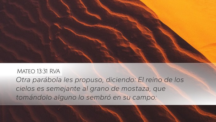Mateo 13:31 RVA Bible Verse Image