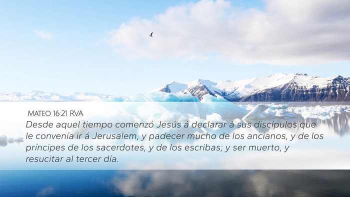 Mateo 16:21 RVA Bible Verse Image