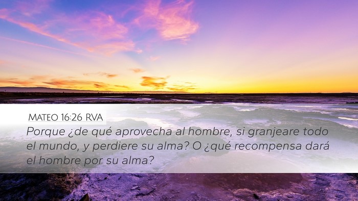 Mateo 16:26 RVA Bible Verse Image