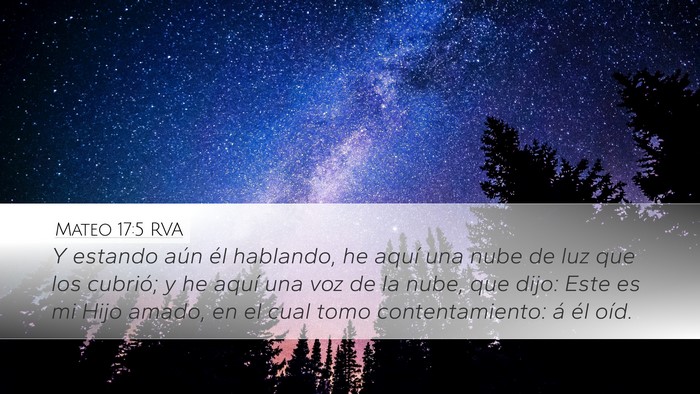 Mateo 17:5 RVA Bible Verse Image