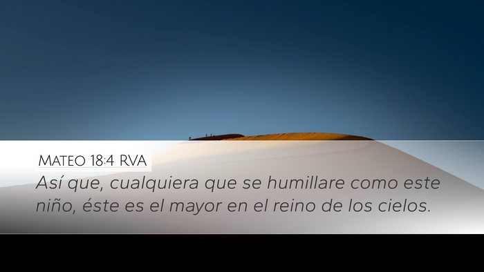 Mateo 18:4 RVA Bible Verse Image