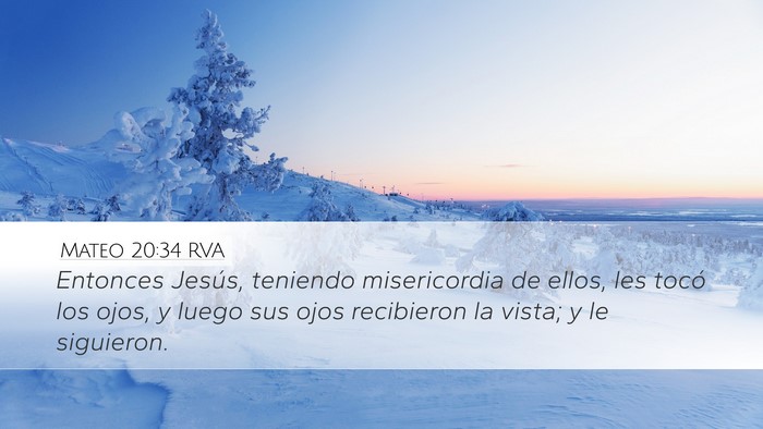 Mateo 20:34 RVA Bible Verse Image
