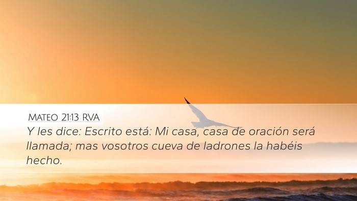 Mateo 21:13 RVA Bible Verse Image