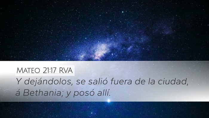 Mateo 21:17 RVA Bible Verse Image