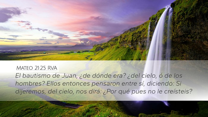 Mateo 21:25 RVA Bible Verse Image