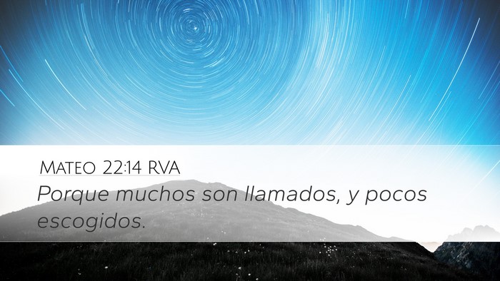 Mateo 22:14 RVA Bible Verse Image