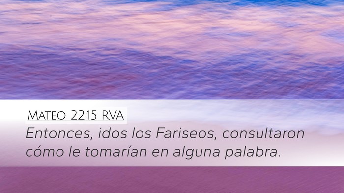 Mateo 22:15 RVA Bible Verse Image