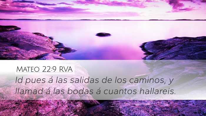 Mateo 22:9 RVA Bible Verse Image