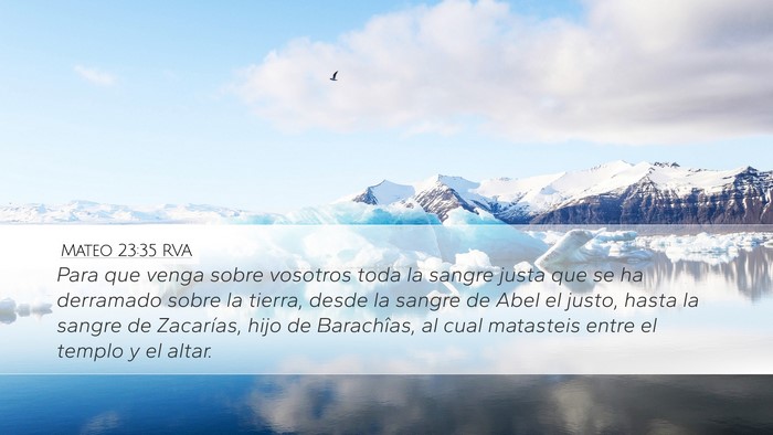 Mateo 23:35 RVA Bible Verse Image
