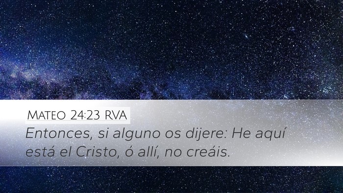 Mateo 24:23 RVA Bible Verse Image