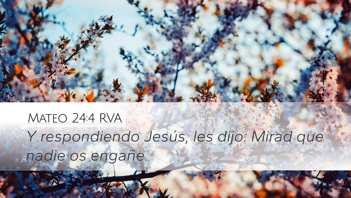 Mateo 24:4 RVA Bible Verse Image
