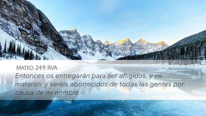 Mateo 24:9 RVA Bible Verse Image