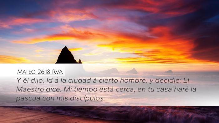 Mateo 26:18 RVA Bible Verse Image
