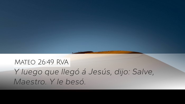 Mateo 26:49 RVA Bible Verse Image