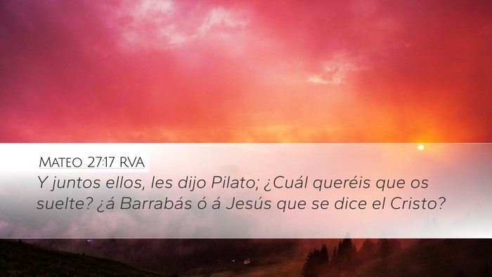 Mateo 27:17 RVA Bible Verse Image