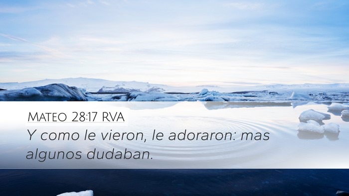 Mateo 28:17 RVA Bible Verse Image
