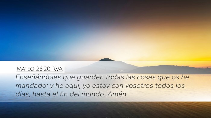 Mateo 28:20 RVA Bible Verse Image