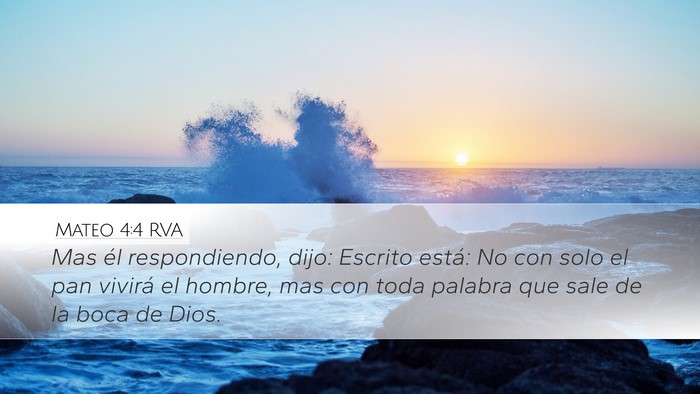 Mateo 4:4 RVA Bible Verse Image