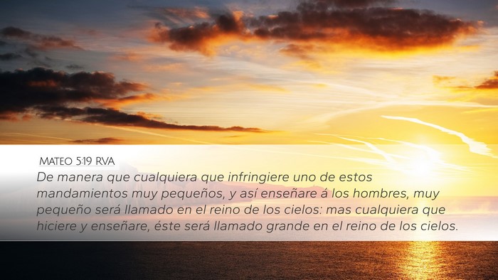 Mateo 5:19 RVA Bible Verse Image
