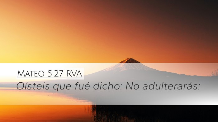 Mateo 5:27 RVA Bible Verse Image