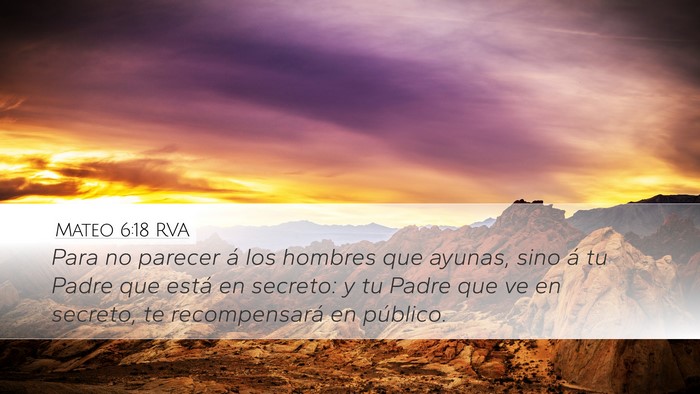 Mateo 6:18 RVA Bible Verse Image