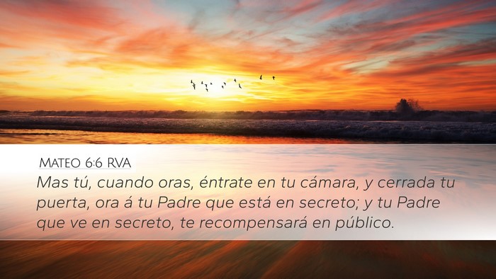 Mateo 6:6 RVA Bible Verse Image