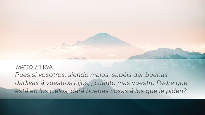Mateo 7:11 RVA Bible Verse Image