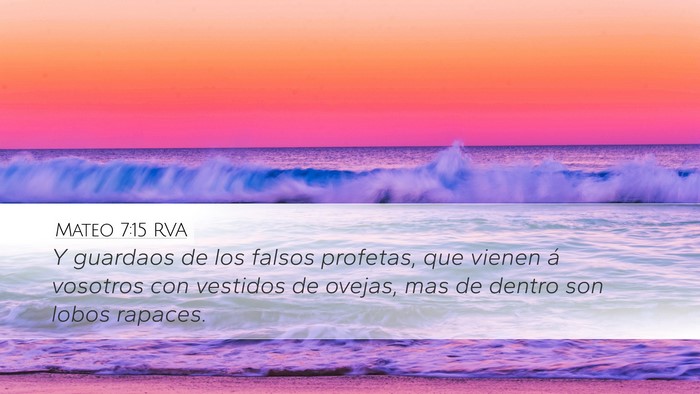 Mateo 7:15 RVA Bible Verse Image