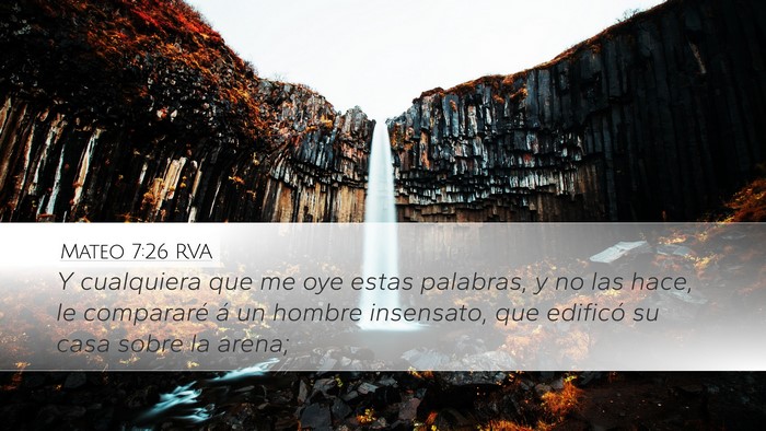 Mateo 7:26 RVA Bible Verse Image