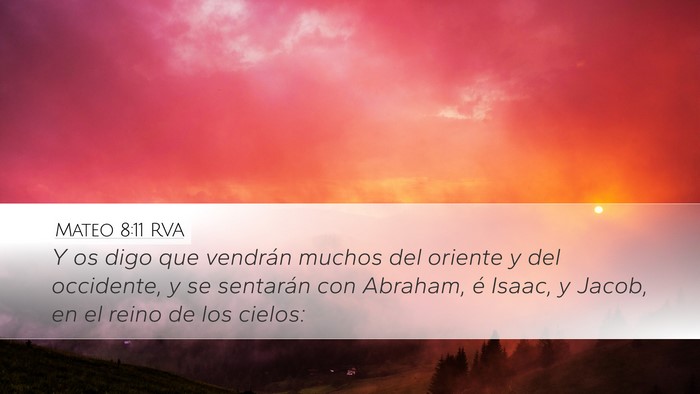 Mateo 8:11 RVA Bible Verse Image