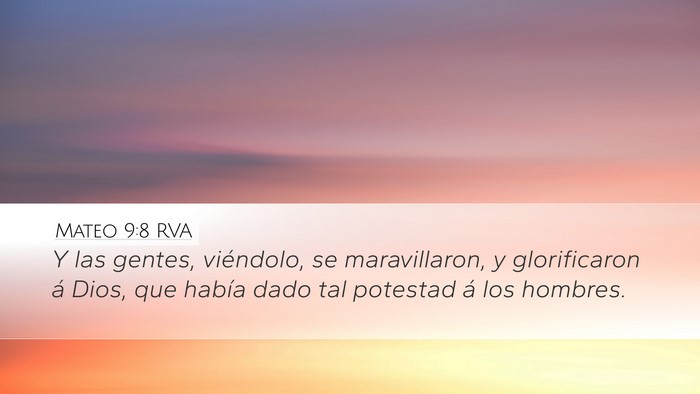 Mateo 9:8 RVA Bible Verse Image