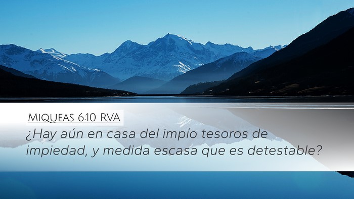 Miqueas 6:10 RVA Bible Verse Image