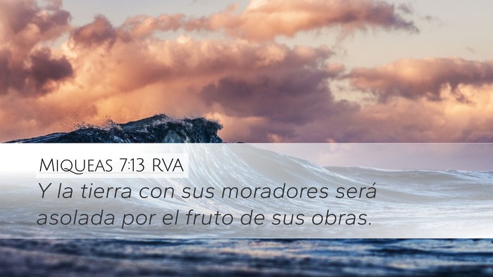 Miqueas 7:13 RVA Bible Verse Image