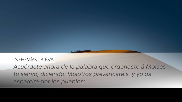 Nehemías 1:8 RVA Bible Verse Image