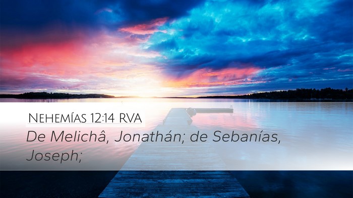 Nehemías 12:14 RVA Bible Verse Image