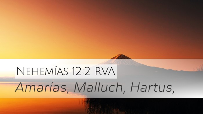 Nehemías 12:2 RVA Bible Verse Image
