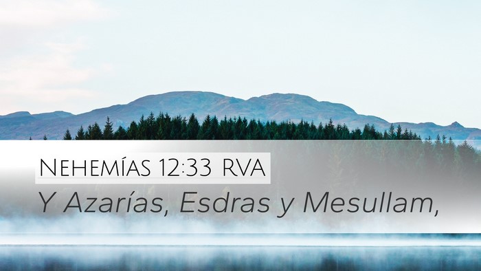 Nehemías 12:33 RVA Bible Verse Image