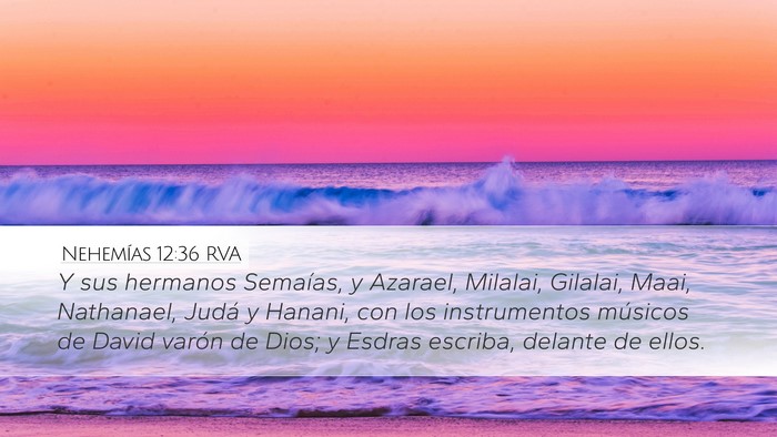 Nehemías 12:36 RVA Bible Verse Image