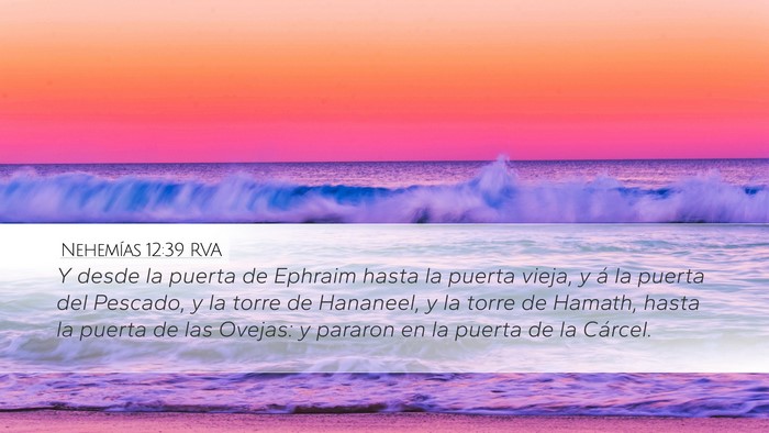 Nehemías 12:39 RVA Bible Verse Image