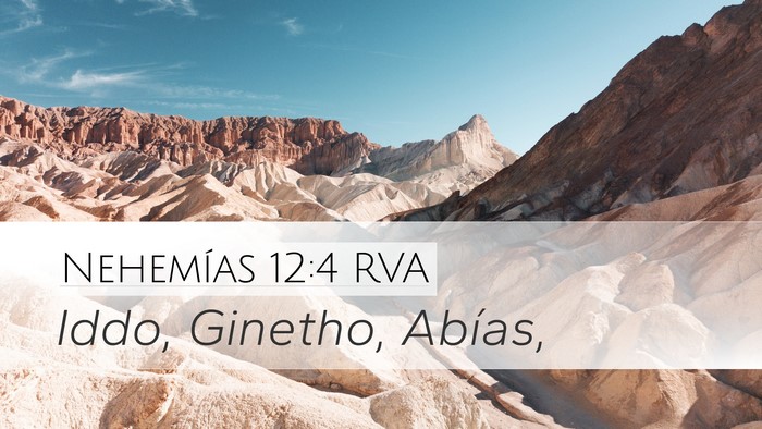 Nehemías 12:4 RVA Bible Verse Image