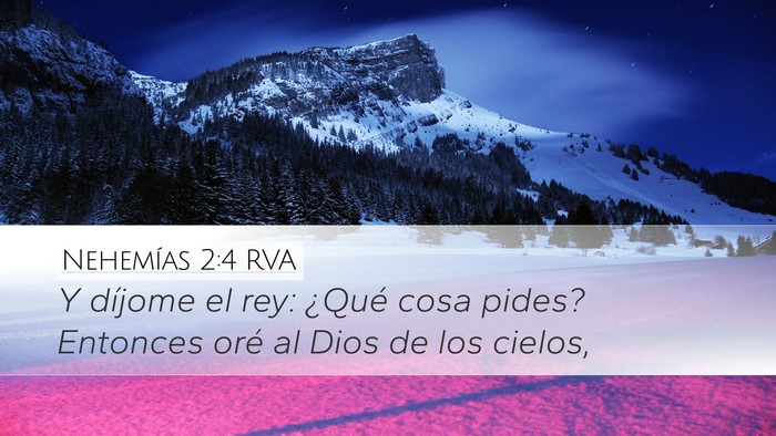 Nehemías 2:4 RVA Bible Verse Image