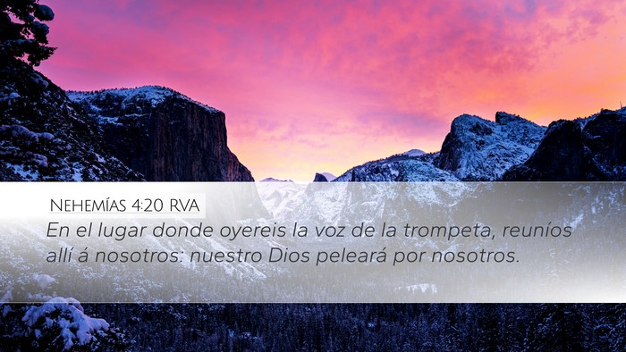 Nehemías 4:20 RVA Bible Verse Image