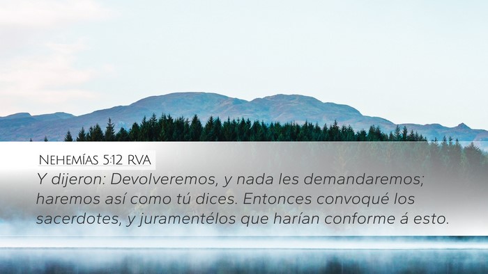 Nehemías 5:12 RVA Bible Verse Image