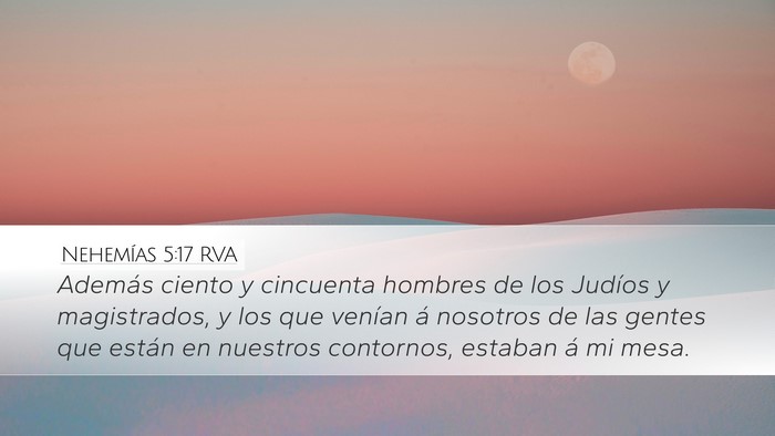 Nehemías 5:17 RVA Bible Verse Image