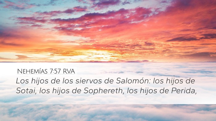 Nehemías 7:57 RVA Bible Verse Image