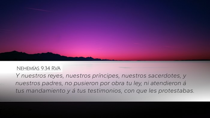 Nehemías 9:34 RVA Bible Verse Image