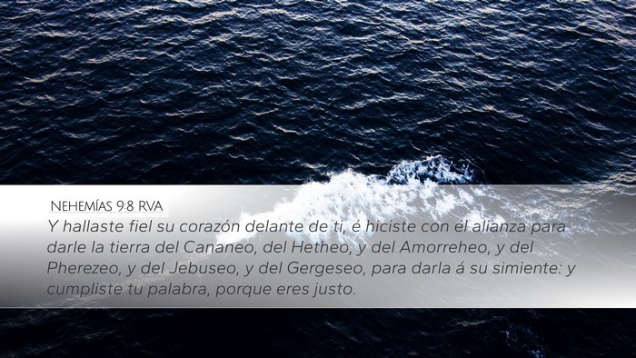 Nehemías 9:8 RVA Bible Verse Image
