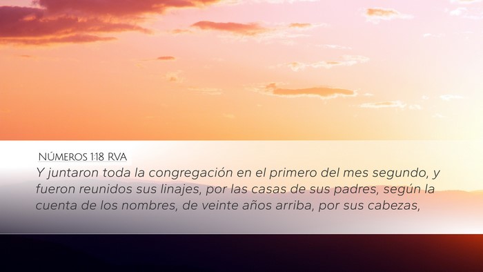 Números 1:18 RVA Bible Verse Image